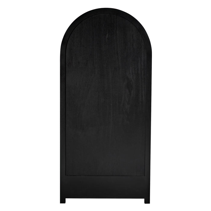 Noir Furniture - Haring Hutch in Hand Rubbed Black - GHUT162HB - GreatFurnitureDeal