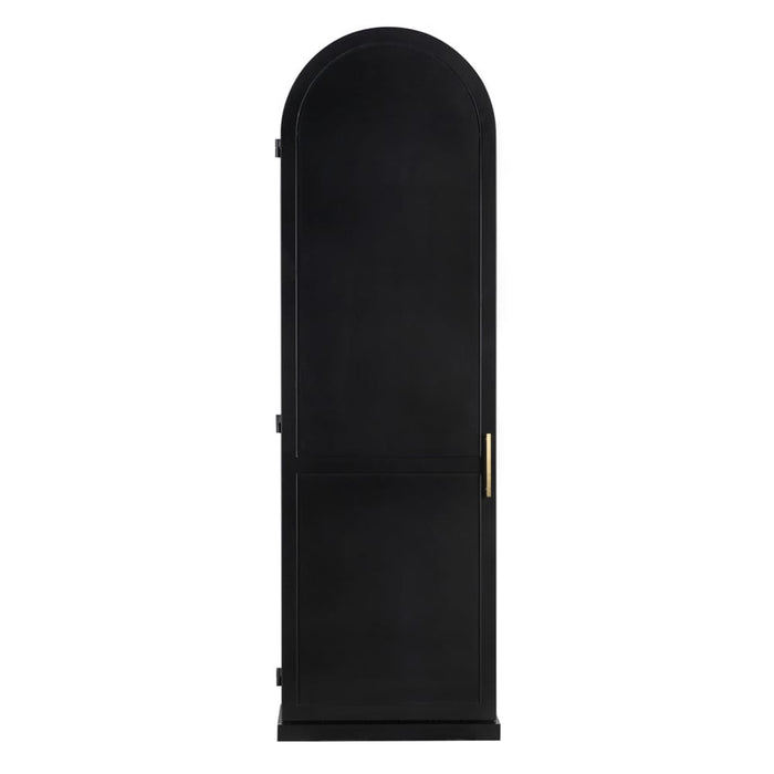 Noir Furniture - New Tyrol Hutch, Right in Matte Black - GHUT166MTB-R - GreatFurnitureDeal