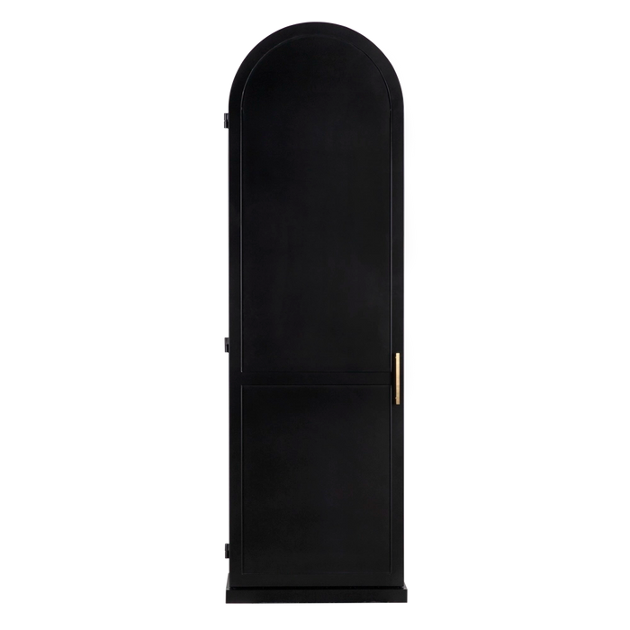 Noir Furniture - New Tyrol Hutch, Right in Matte Black - GHUT166MTB-R - GreatFurnitureDeal
