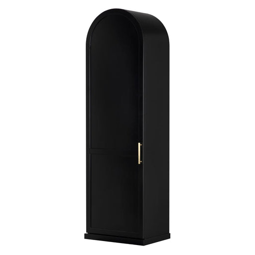 Noir Furniture - New Tyrol Hutch, Right in Matte Black - GHUT166MTB-R - GreatFurnitureDeal