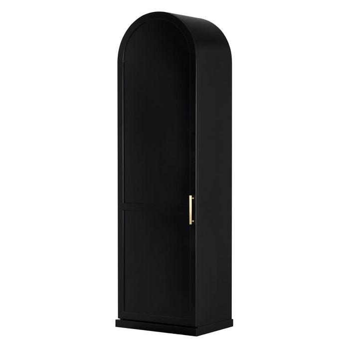 Noir Furniture - New Tyrol Hutch, Right in Matte Black - GHUT166MTB-R - GreatFurnitureDeal