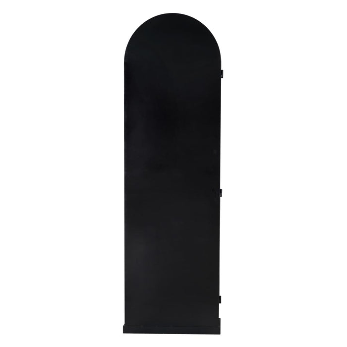 Noir Furniture - New Tyrol Hutch, Right in Matte Black - GHUT166MTB-R - GreatFurnitureDeal