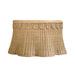 Worlds Away - Giada Round Coffee Table With Scalloped Detail in Natural Woven Rattan - GIADA - GreatFurnitureDeal