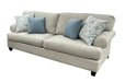Mariano Italian Leather Furniture - Gibson Sofa in Glendover Sky/Ultimo Sky - 2050-30 - GreatFurnitureDeal