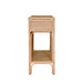 Worlds Away - Gideon Two Drawer Console With Decorative Back in Natural Rattan - GIDEON NAT - GreatFurnitureDeal