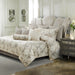 AICO Furniture - Glennridge"10pc King Comforter Set"Frost - BCS-KS10-GLNRG-FRS - GreatFurnitureDeal