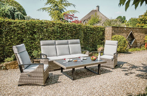 Furniture of America - Antigua Sofa in Gun Metal/Brown/Gray - GM-1004 - GreatFurnitureDeal