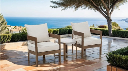 Furniture of America - Lotus 3 Piece Patio Set in Natural/Beige - GM-1024NT-3PK - GreatFurnitureDeal