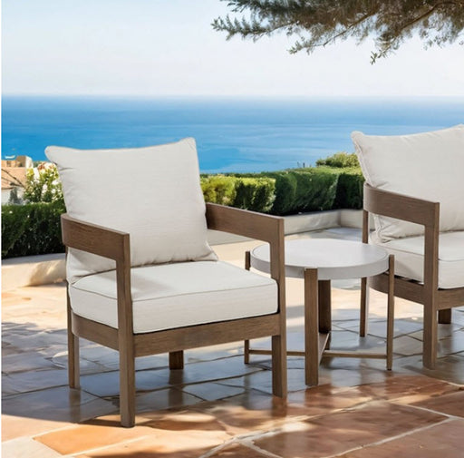 Furniture of America - Lotus 3 Piece Patio Set in Natural/Beige - GM-1024NT-3PK - GreatFurnitureDeal