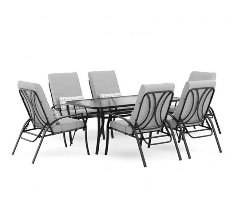 Furniture of America - Palma Adjustable Chairs 6/CTN in Black/Gray - GM-2023-6PK - GreatFurnitureDeal