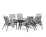 Furniture of America - Palma Adjustable Chairs 6/CTN in Black/Gray - GM-2023-6PK - GreatFurnitureDeal