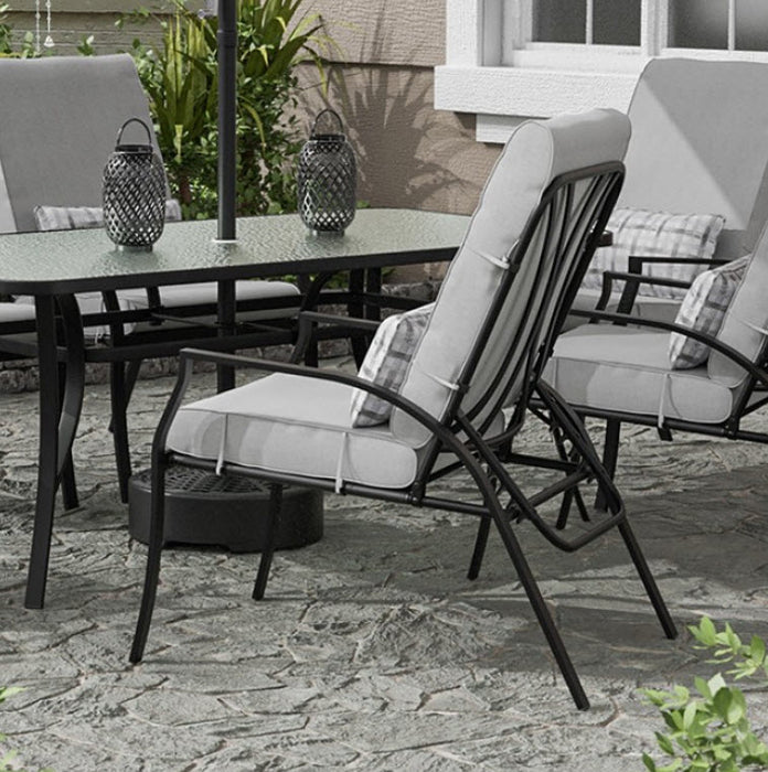 Furniture of America - Palma Adjustable Chairs 6/CTN in Black/Gray - GM-2023-6PK - GreatFurnitureDeal