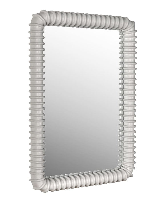 Noir Furniture - Toshi Mirror in Solid White - GMIR148SW - GreatFurnitureDeal