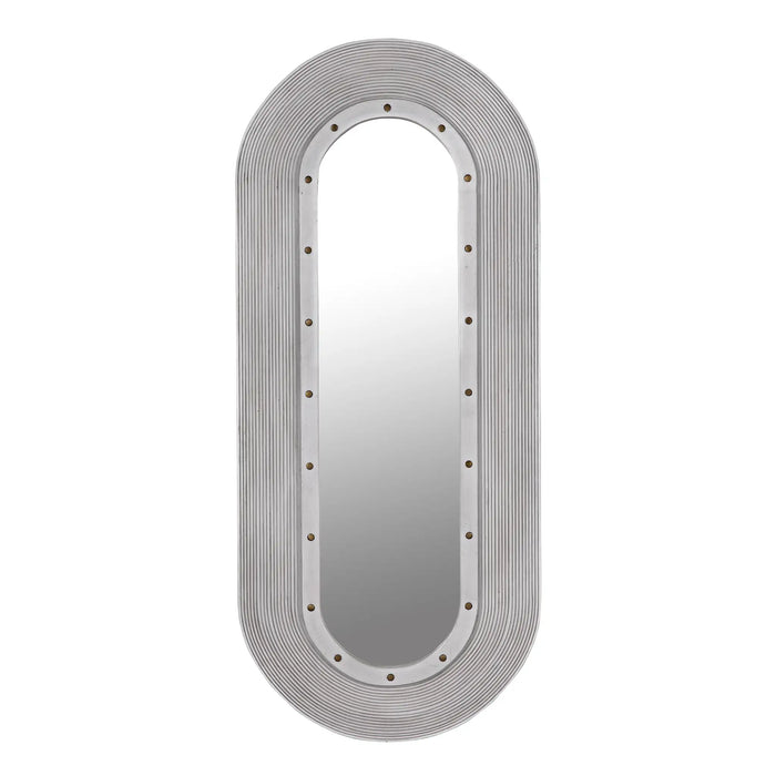 NOIR Furniture - Luna Mirror, White Washed - GMIR171WH - GreatFurnitureDeal