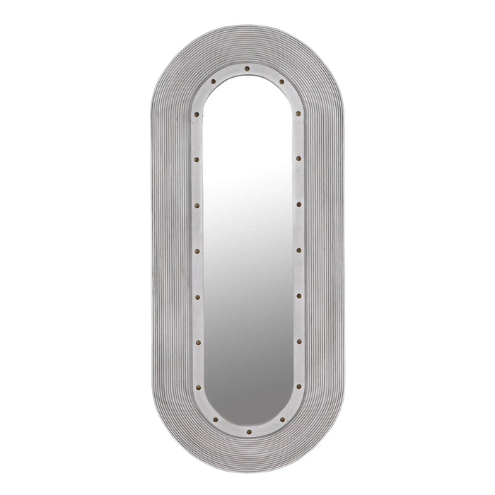 NOIR Furniture - Luna Mirror, White Washed - GMIR171WH