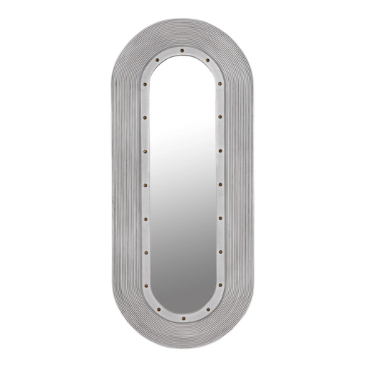 NOIR Furniture - Luna Mirror, White Washed - GMIR171WH - GreatFurnitureDeal