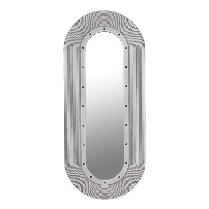 NOIR Furniture - Luna Mirror, White Washed - GMIR171WH