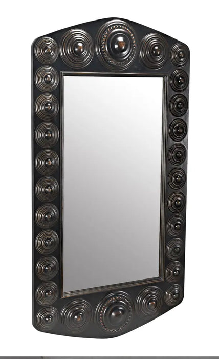 Noir Furniture - Nanna Mirror in Hand Rubbed Black - GMIR172HB - GreatFurnitureDeal