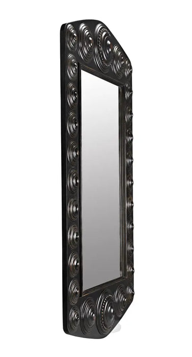 Noir Furniture - Nanna Mirror in Hand Rubbed Black - GMIR172HB - GreatFurnitureDeal