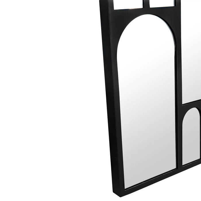 NOIR Furniture - Doorway Mirror in Matte Black - GMIR173MTB - GreatFurnitureDeal
