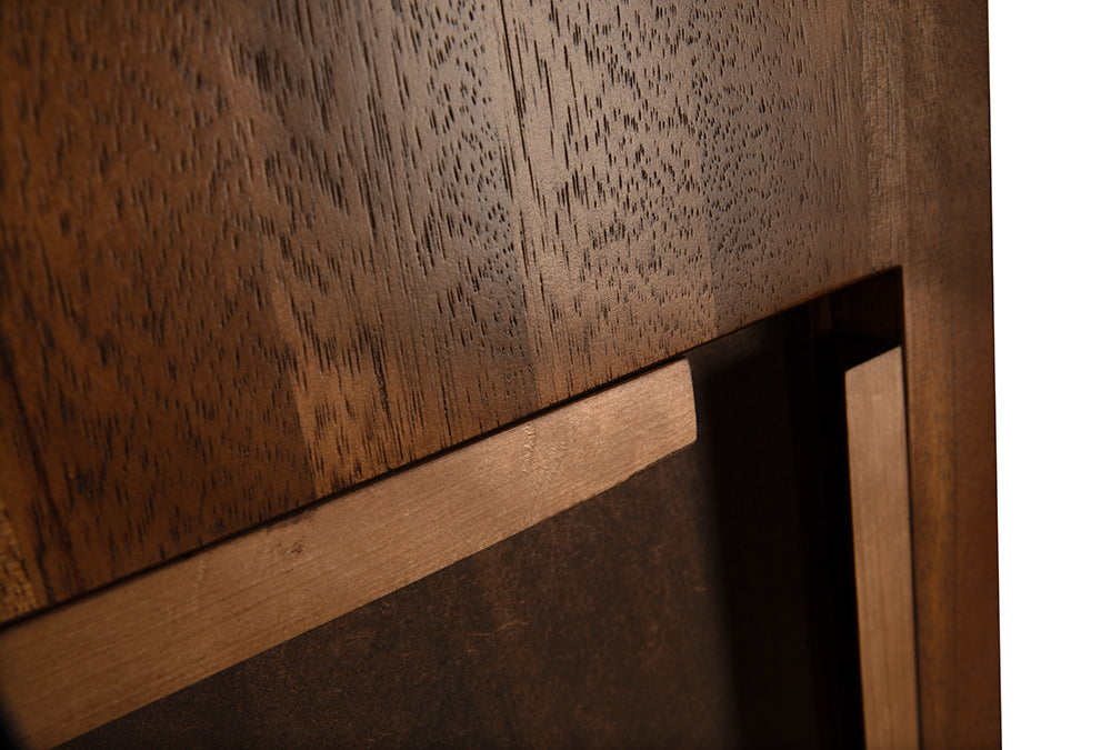 Noir Furniture - Franklin Mirror C in Dark Walnut - GMIR186DW - GreatFurnitureDeal