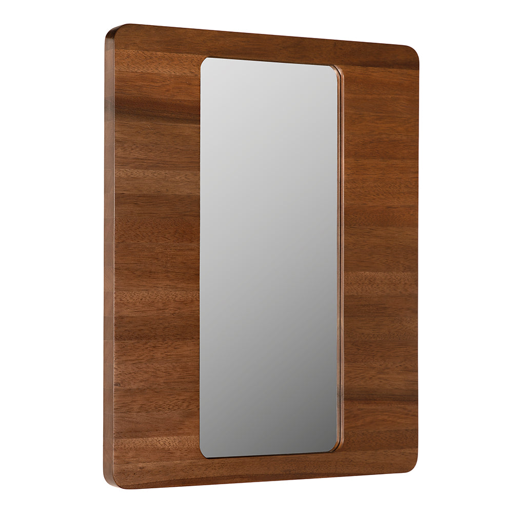 Noir Furniture - Franklin Mirror A in Dark Walnut - GMIR187DW