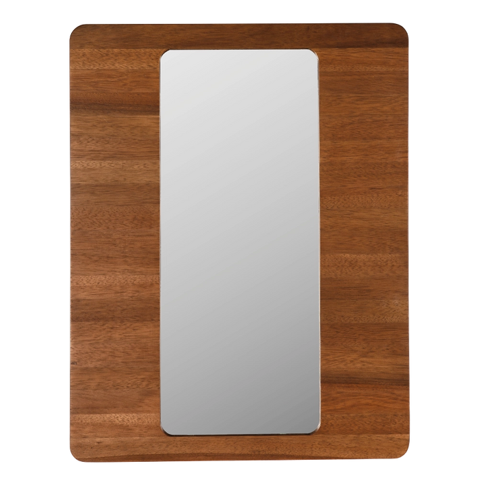 Noir Furniture - Franklin Mirror A in Dark Walnut - GMIR187DW - GreatFurnitureDeal