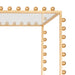 Worlds Away - Ball Lined Etagere With Clear Glass Shelves In Gold Leaf - GOLDIE G - GreatFurnitureDeal