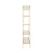 Worlds Away - Ball Lined Etagere With Clear Glass Shelves In Gold Leaf - GOLDIE G - GreatFurnitureDeal
