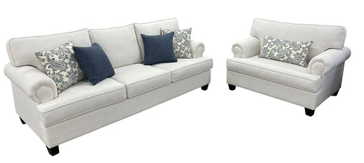 Mariano Italian Leather Furniture - Graham 2 Piece Sofa Set in Jaipur Blue/Titan Dusk - 2020-30-10 - GreatFurnitureDeal