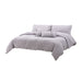 AICO Furniture - Grant"5pc Queen Duvet Set"Charcoal - BCS-QD05-GRANT-CHR - GreatFurnitureDeal