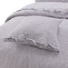 AICO Furniture - Grant"5pc Queen Duvet Set"Charcoal - BCS-QD05-GRANT-CHR - GreatFurnitureDeal