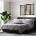 AICO Furniture - Grant"5pc Queen Duvet Set"Charcoal - BCS-QD05-GRANT-CHR - GreatFurnitureDeal