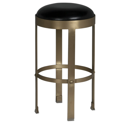 NOIR Furniture - Prince 25" Counter Stool, Antique Brass - GSTOOL146MB-S - GreatFurnitureDeal