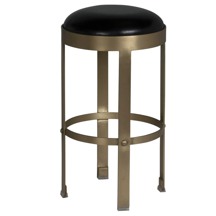 NOIR Furniture - Prince 25" Counter Stool, Antique Brass - GSTOOL146MB-S - GreatFurnitureDeal