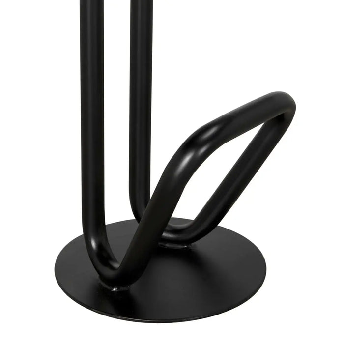 Noir Furniture - Hook Bar Stool in Matte Black - GSTOOL157MTB-L - GreatFurnitureDeal