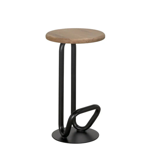 Noir Furniture - Hook Counter Stool in Matte Black - GSTOOL157MTB-S - GreatFurnitureDeal
