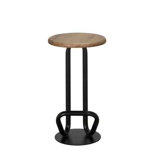 Noir Furniture - Hook Counter Stool in Matte Black - GSTOOL157MTB-S - GreatFurnitureDeal