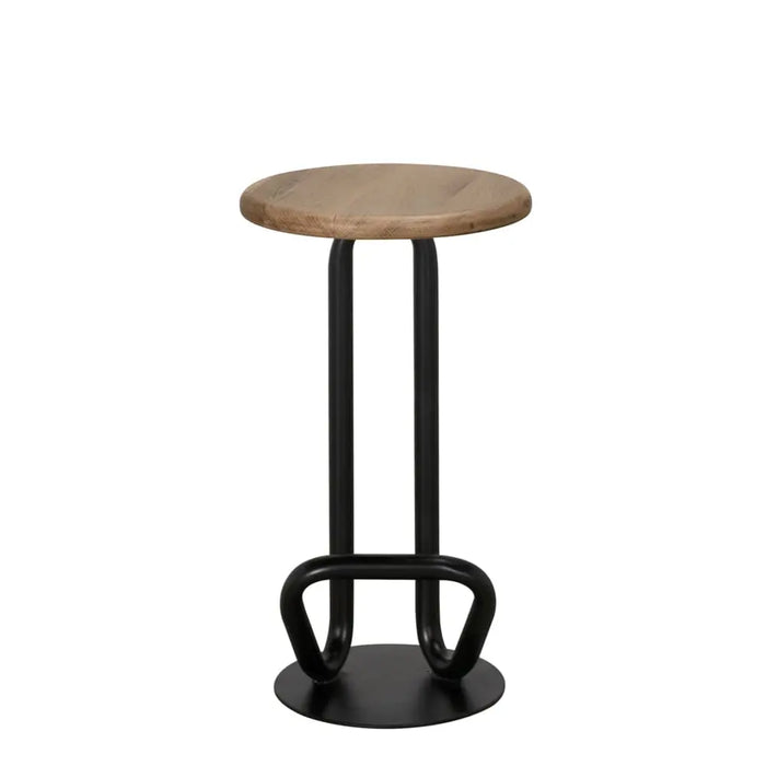 Noir Furniture - Hook Counter Stool in Matte Black - GSTOOL157MTB-S - GreatFurnitureDeal