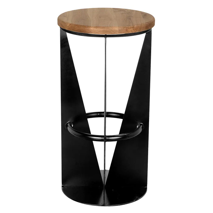 Noir Furniture - Nagoya Stool Bar Height in Matte Black - GSTOOL158MTB-L - GreatFurnitureDeal