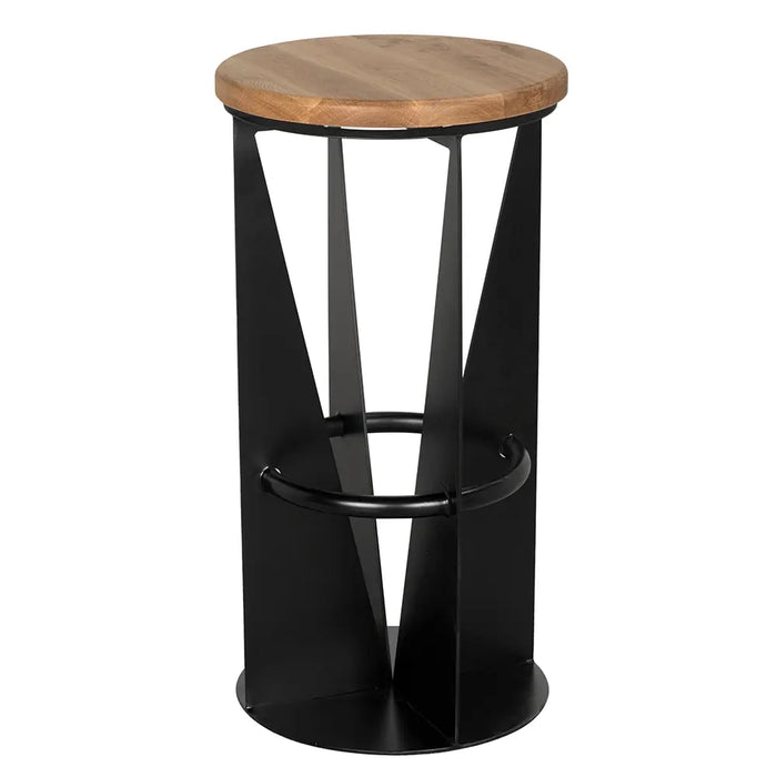 Noir Furniture - Nagoya Stool Bar Height in Matte Black - GSTOOL158MTB-L - GreatFurnitureDeal