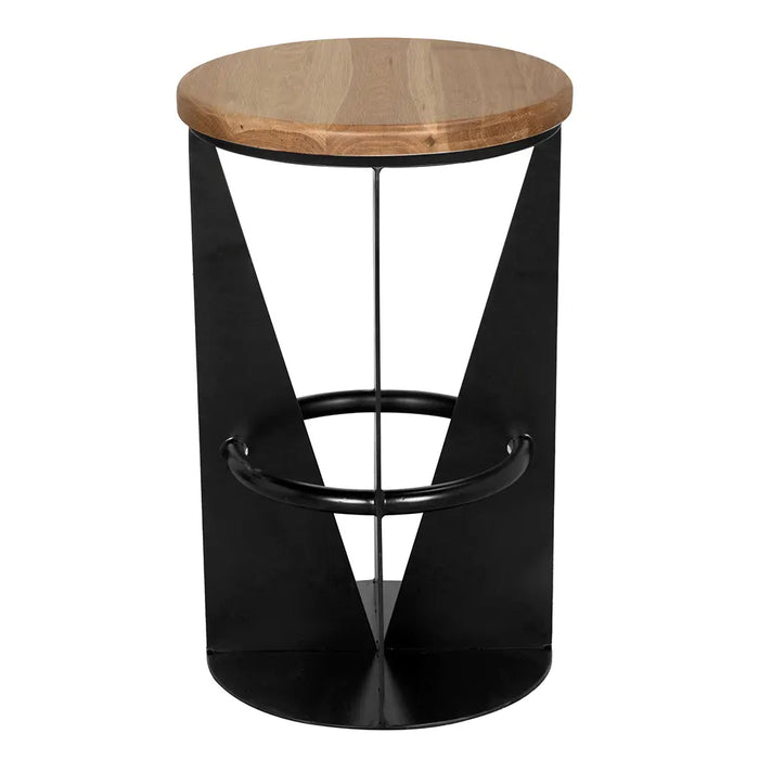 Noir Furniture - Nagoya Stool Counter Height in Matte Black - GSTOOL158MTB-S - GreatFurnitureDeal