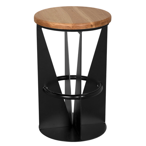 Noir Furniture - Nagoya Stool Counter Height in Matte Black - GSTOOL158MTB-S - GreatFurnitureDeal