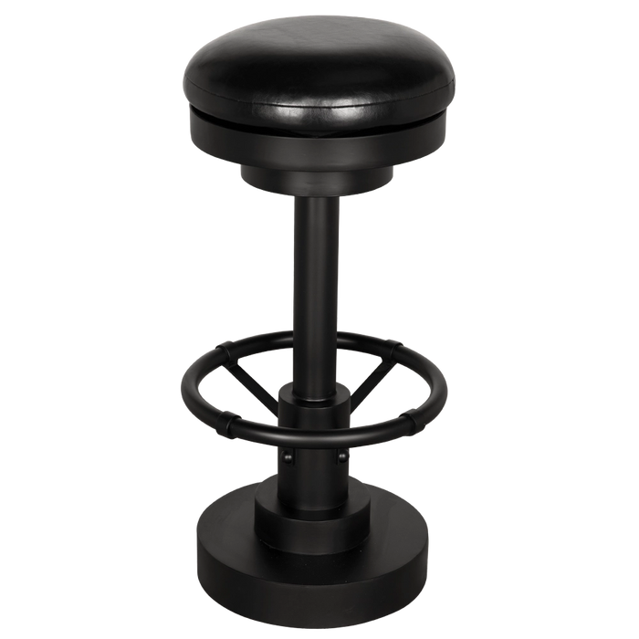 Noir Furniture - Brisbane Bar Stool Swivel in Matte Black - GSTOOL159-L - GreatFurnitureDeal