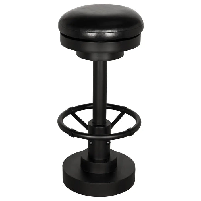 Noir Furniture - Brisbane Bar Stool Swivel in Matte Black - GSTOOL159-L - GreatFurnitureDeal