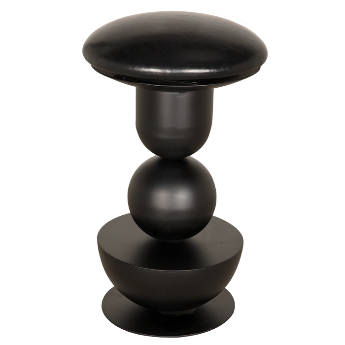 Noir Furniture - Perth 24" Counter Stool in Matte Black - GSTOOL160-S - GreatFurnitureDeal