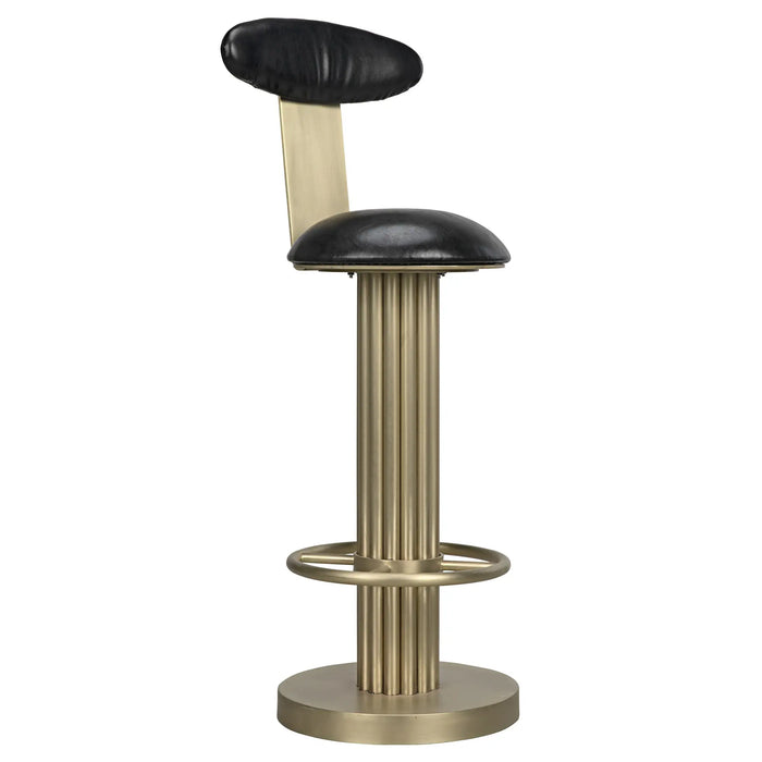 NOIR Furniture - Sedes Bar Stool, Steel with Brass Finish - GSTOOL235MB-L