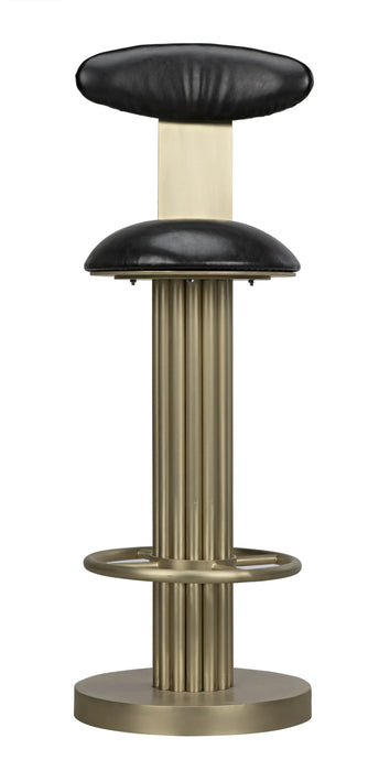 NOIR Furniture - Sedes Bar Stool, Steel with Brass Finish - GSTOOL235MB-L