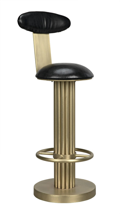 NOIR Furniture - Sedes Bar Stool, Steel with Brass Finish - GSTOOL235MB-L - GreatFurnitureDeal