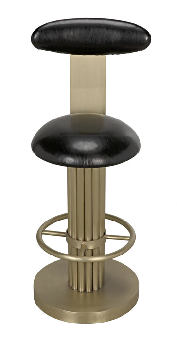 NOIR Furniture - Sedes Counter Stool, Metal with Brass Finish - GSTOOL235MB-S